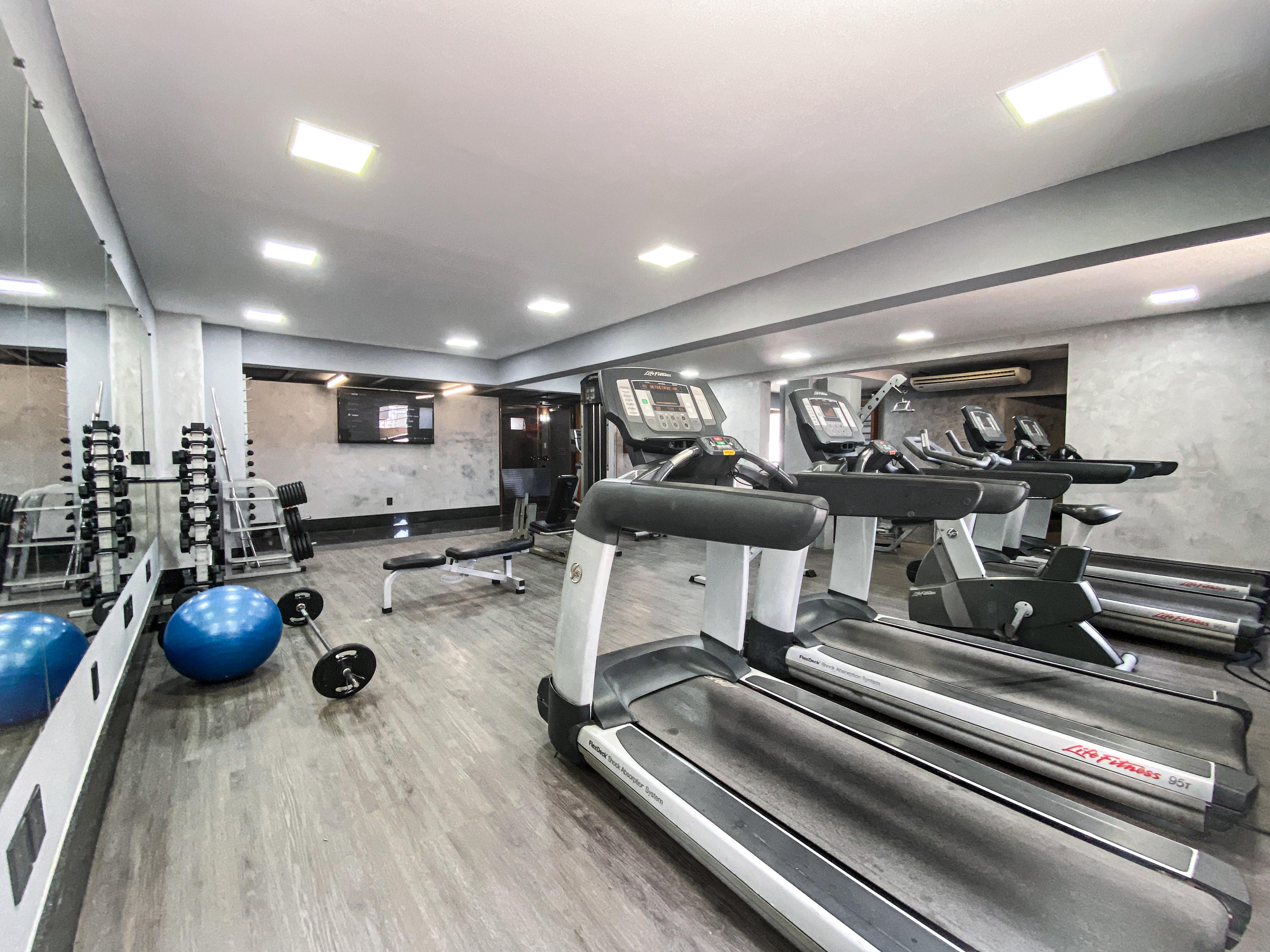 Ouro Minas Hotel Belo Horizonte, Dolce By Wyndham Dış mekan fotoğraf The gym at the hotel